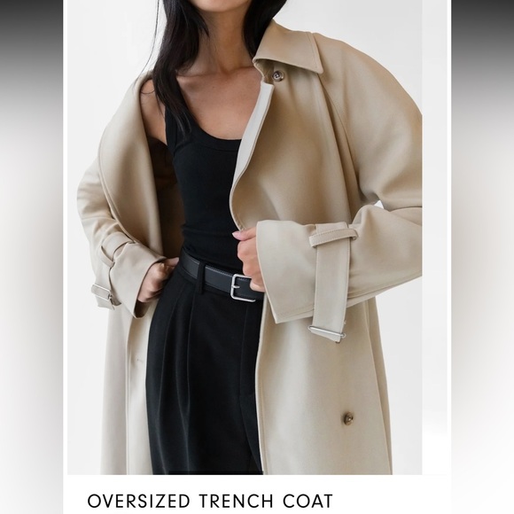 Oak + Fort oversized trench coat - Picture 2 of 7